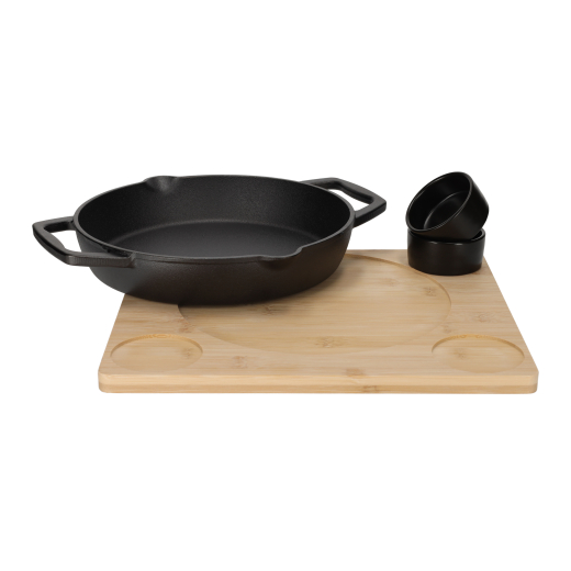 Gietijzeren Grill & Serve Set