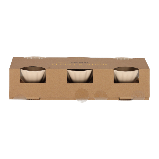 Serveerset Met Schelp Schaaltjes Beige