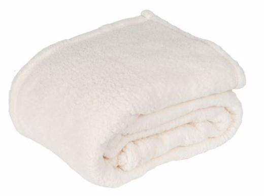 Sherpa Plaid XL Recycled ivoor