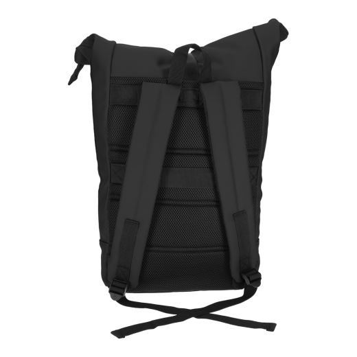 Dull PU Rol Rugtas 2.0 Zwart