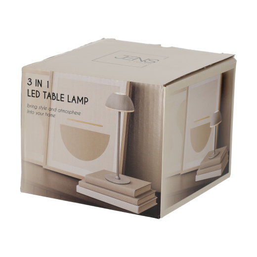 3-in-1 LED Touch Lamp Taupe