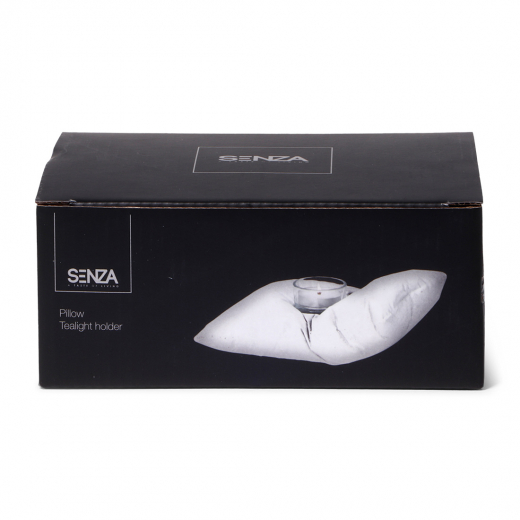 Theelicht houder kussen groot wit