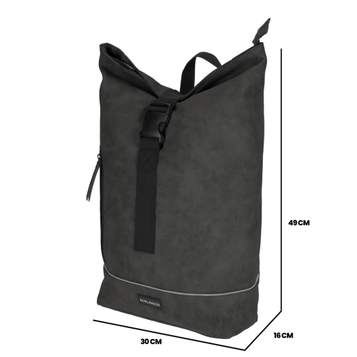 Nubuck Urban Rugtas Grijs