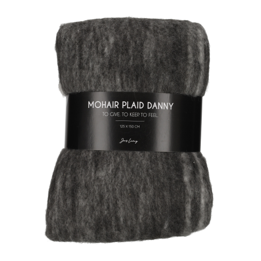 Mohair Plaid Danny Antraciet