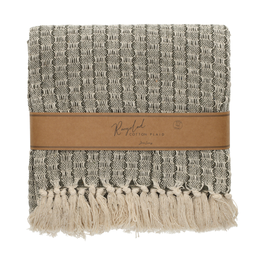 Recycled Cotton Plaid Senn Groen