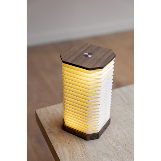 Accordeon LED Lamp Walnoot