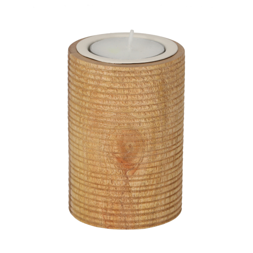 Theelichthouder Teun Naturel Large