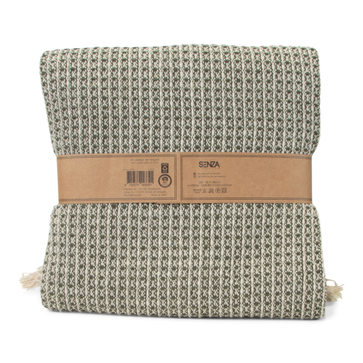 Recycled Cotton Plaid Wafel Groen