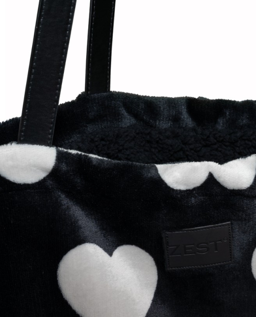 Fleece Tas hartjes