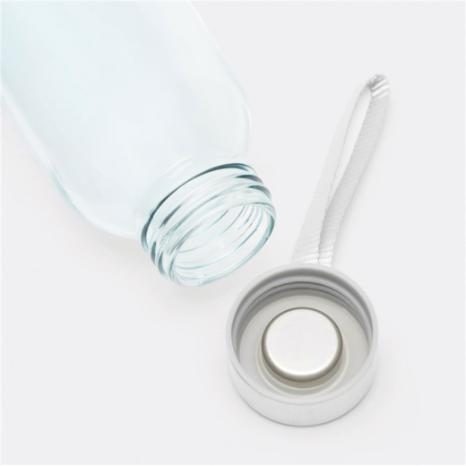 Glazen drinkfles take smart