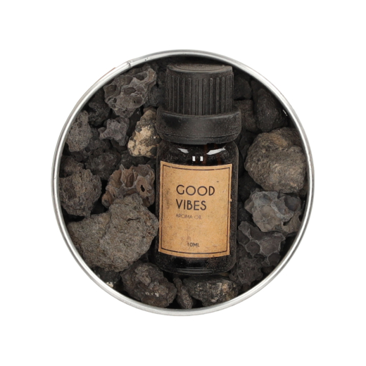 Lavastenen Met Aroma Olie Good Vibes