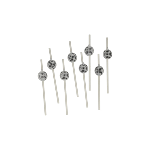 Papieren Rietjes Disco 8 stuks