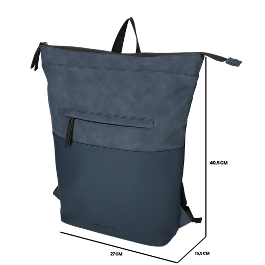 PU Rugtas Napolitana Blauw