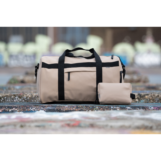 Dull PU Sporttas Eco Lining Taupe