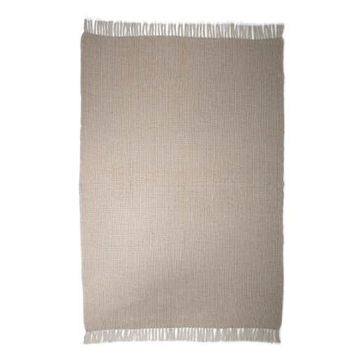 Recycled Cotton Plaid Wafel Beige