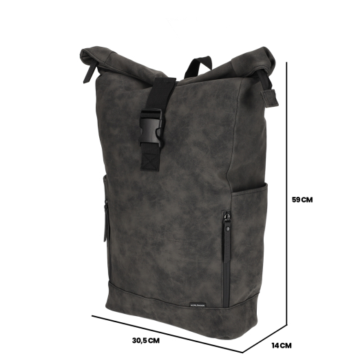 Nubuck Fiets Rugtas Grijs