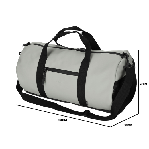 Dull PU Duffeltas Grijs