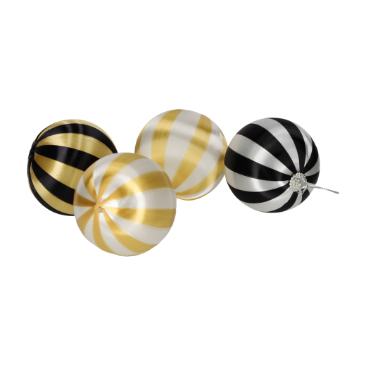 Kerstballen Satijn 4 stuks