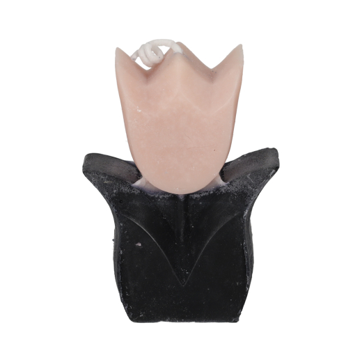 Tulp Kaarsen Taupe/Zwart set van 2