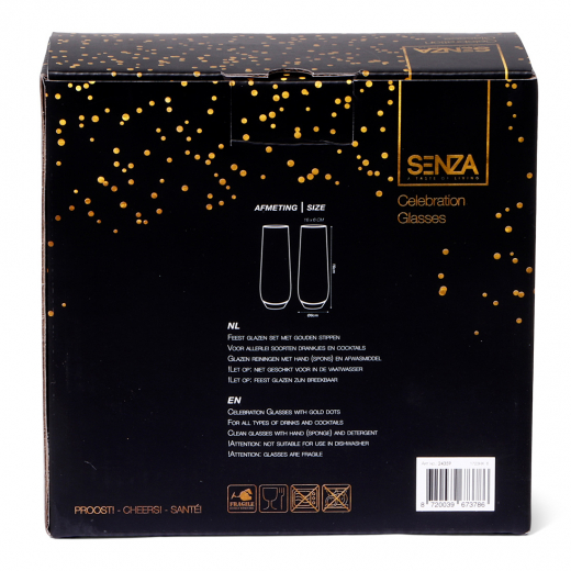 Set van twee champagneglazen