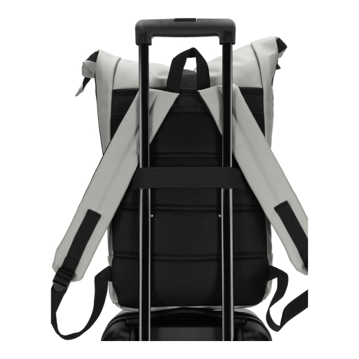 Dull PU Rol Rugtas 2.0 Grijs