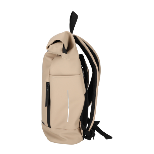 Dull PU Fiets Rugtas Eco Lining Taupe