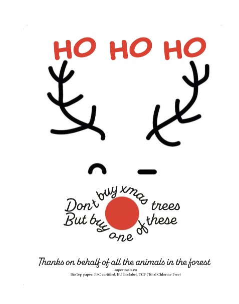 Recycled Pet Bottle Vase Xmas