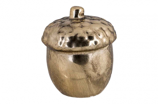 Eikel Goud 5,5X5,5Xh6,8Cm Aardewerk