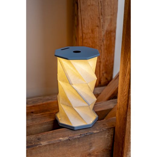 Roterende LED Lamp Steengrijs