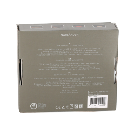 Solar Lamp Met LED Slinger