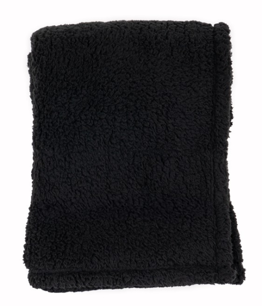 Sherpa Plaid Recycled zwart