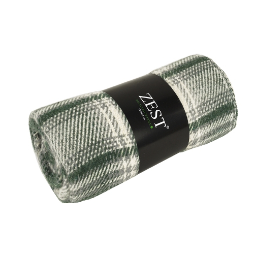 Plaid RECYCLED 130*170 ruit Groen