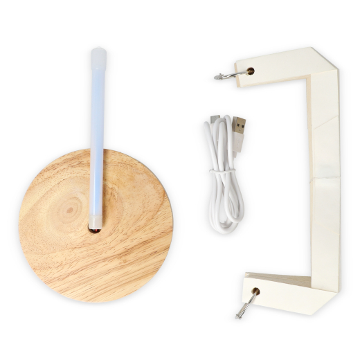 Vouwbare paper LED lamp Aurora 22 cm Natuur
