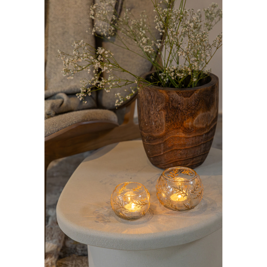 Theelichthouder Bladeren Small