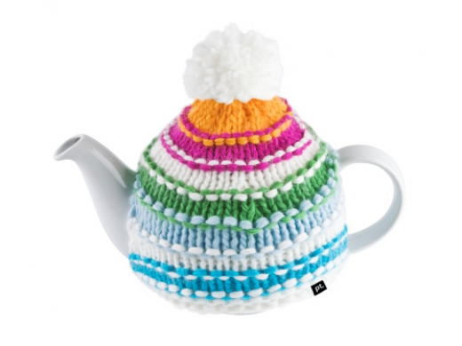 Theepot met muts multicolour