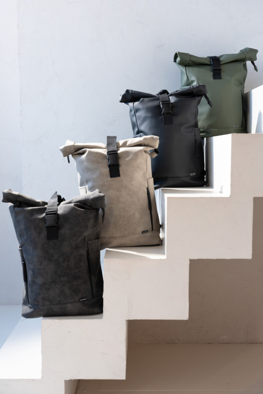 Nubuck Fiets Rugtas Taupe