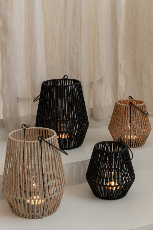 Lantaarn Jacky Zwart Large