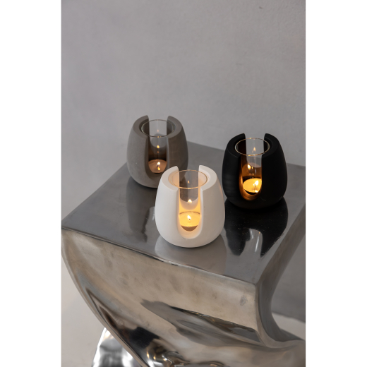 Theelichthouder Tijn Zwart
