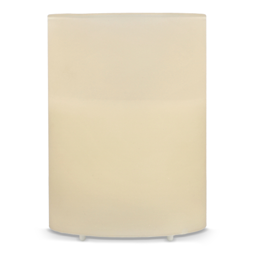 Oplaadbare LED Wax kaars in glas beige