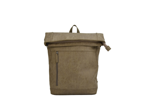 Vintage PU collectie taupe rugzak