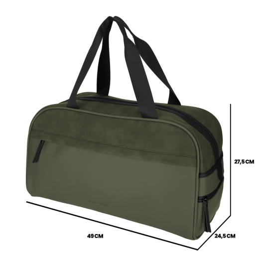 PU Retro Sporttas Napolitana Groen