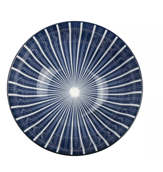Schaal rond Stripes Ø 19,5cm - Out of the Blue