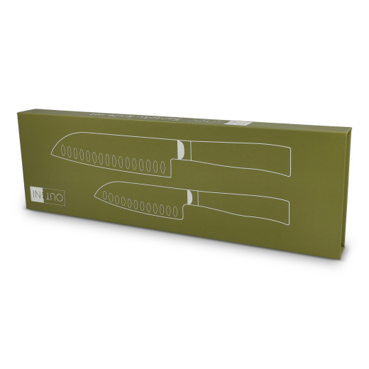 Santoku 2 pieces knife set Ravn Hout