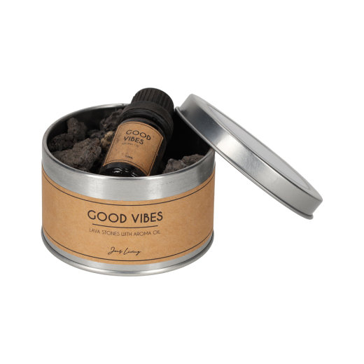 Lavastenen Met Aroma Olie Good Vibes