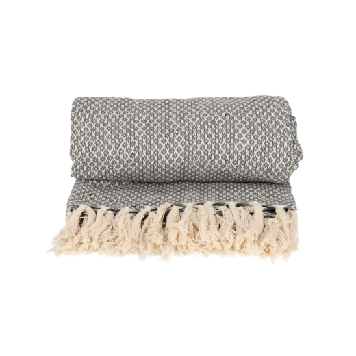 Basic Recycled Cotton Plaid Grijs