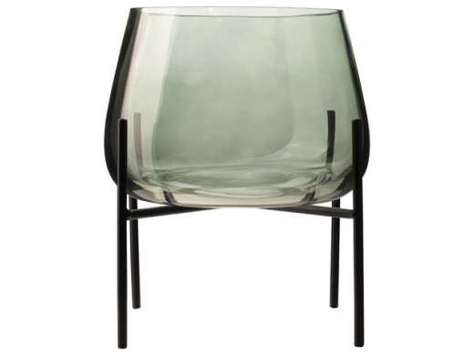 Glazen vaas met standaard ø17,5cm