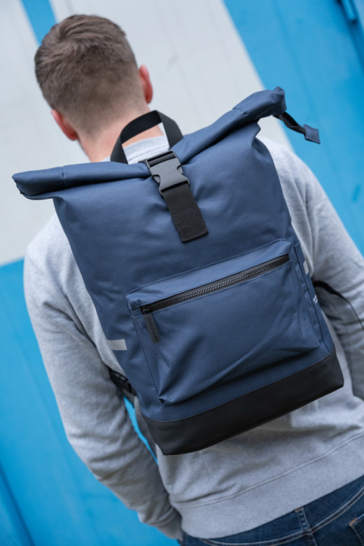 Simply Green Fiets Rugtas RPET Blauw