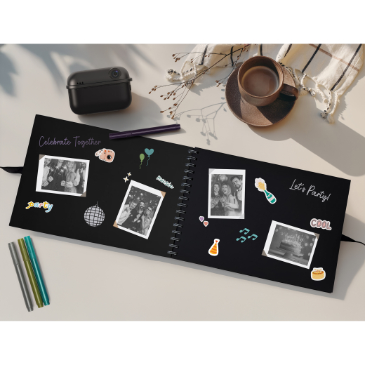 Camera Met Printer Zwart
