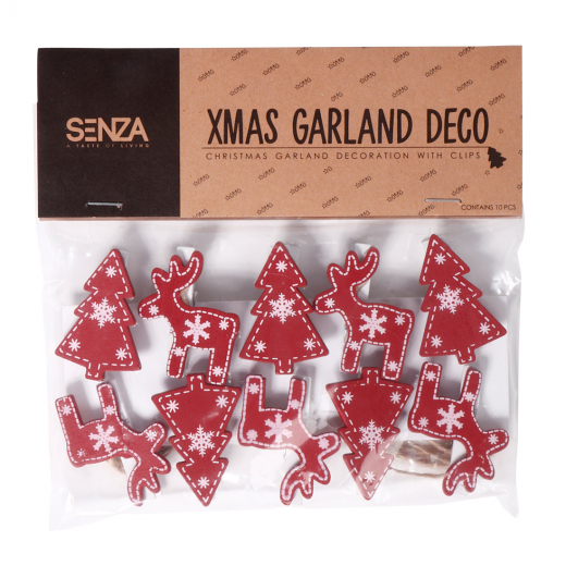 Slinger met fotoclips rood