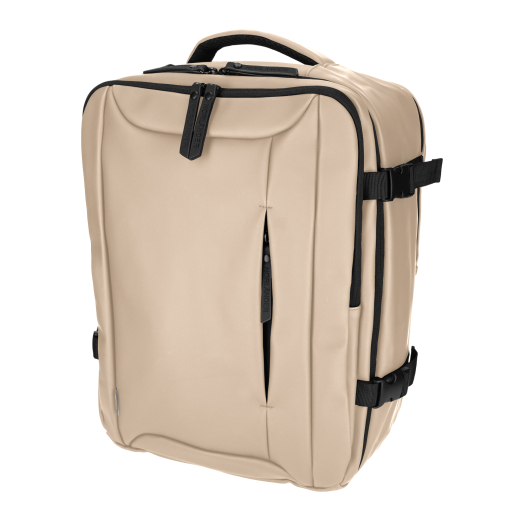Dull PU Underseater Rugtas Eco Lining Taupe